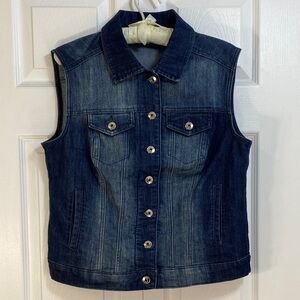 Cleo Blue Denim Vest
